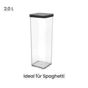 Boîte de conservation avec couvercle, 2,0 l, parfaite pour les spaghettis.