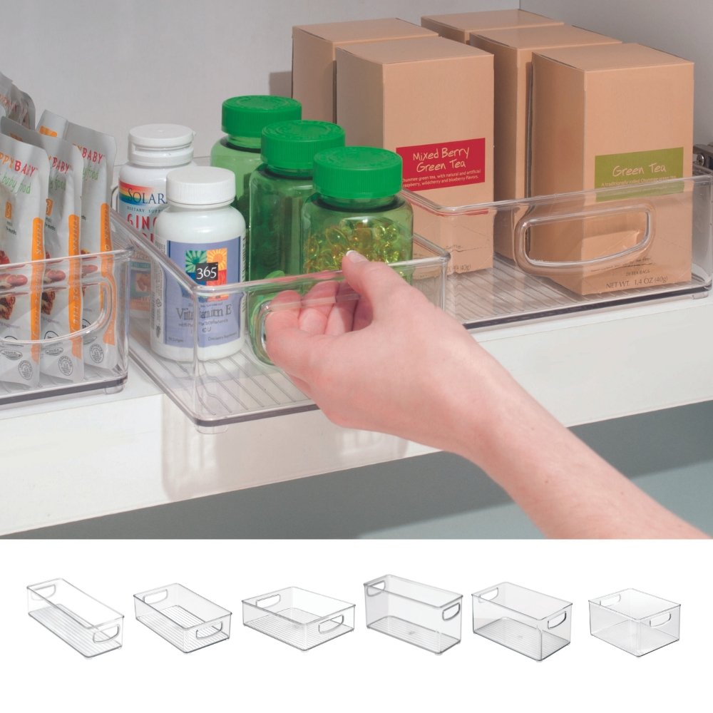 Idesign Binz Clear Storage Box, Various Sizes