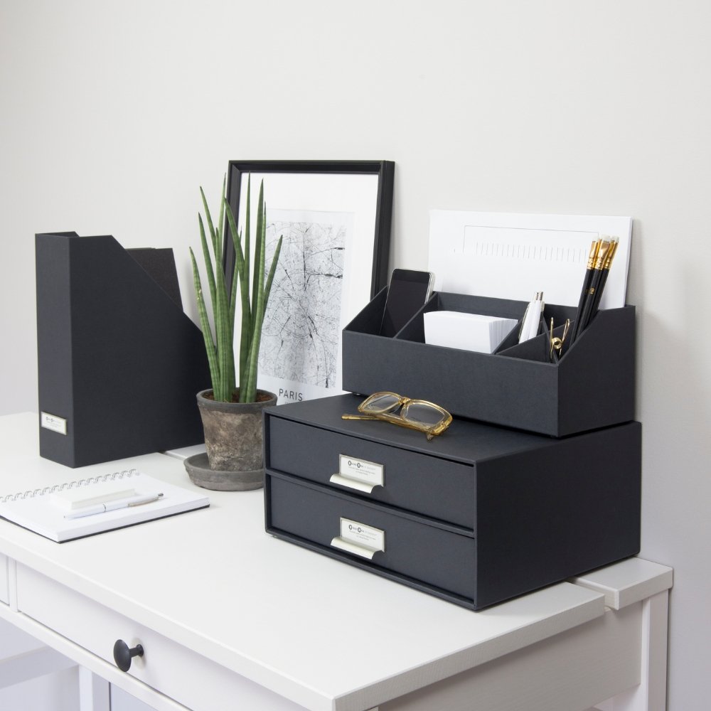 Bigso VIKTORIA Stehsammler Büroablage - Dunkelgrau - BINS AND BOXES